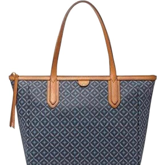 Fossil Navy and Tan Tote Bag - Picture 13 of 16